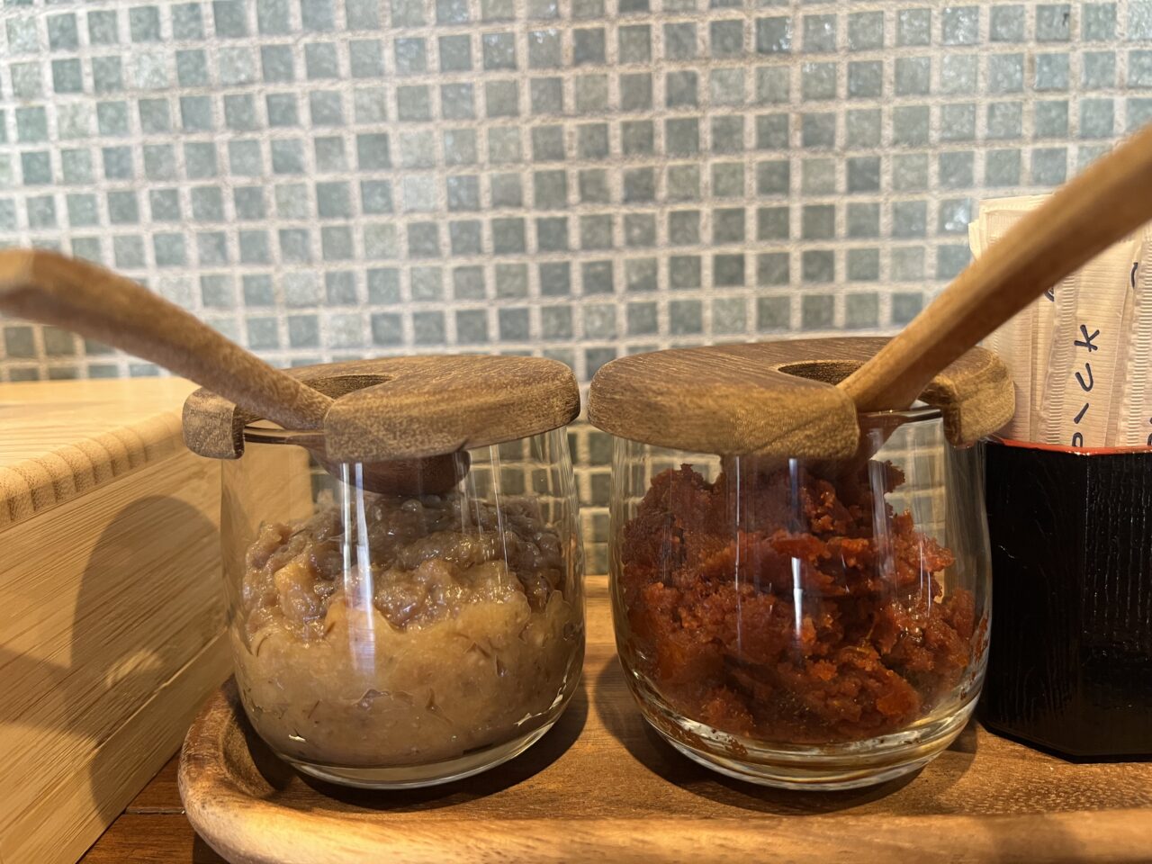 虎八 豚みそ 辛みそ