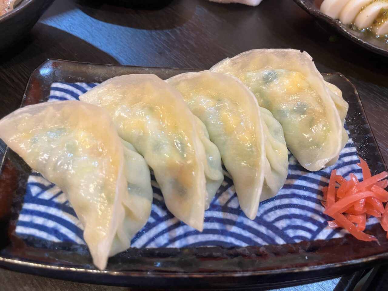 青卵餃子 海老玉きゅう餃子
